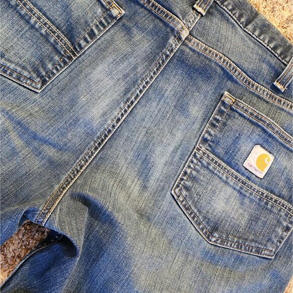 LOT OF 2 Carhartt Mens 40x32 Rugged Flex Relaxed Fit Straight Leg Blue Jeans EUC - Picture 12 of 13